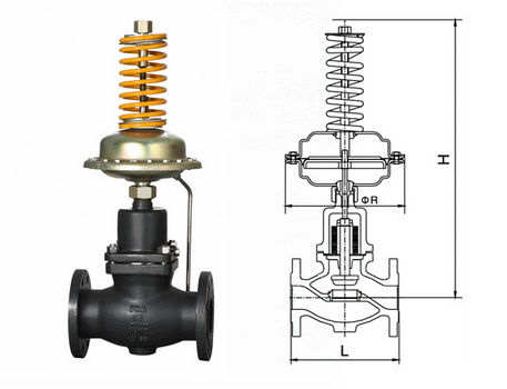 自力式閥前壓力調節(jié)閥結構
